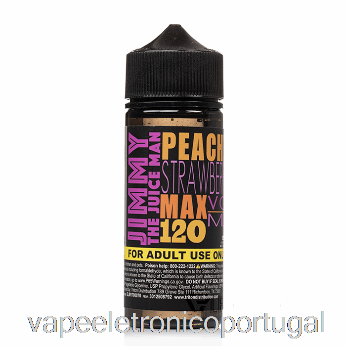 Vape Eletrônico Pêssego Pêssego - Jimmy The Juiceman - 120ml 6mg